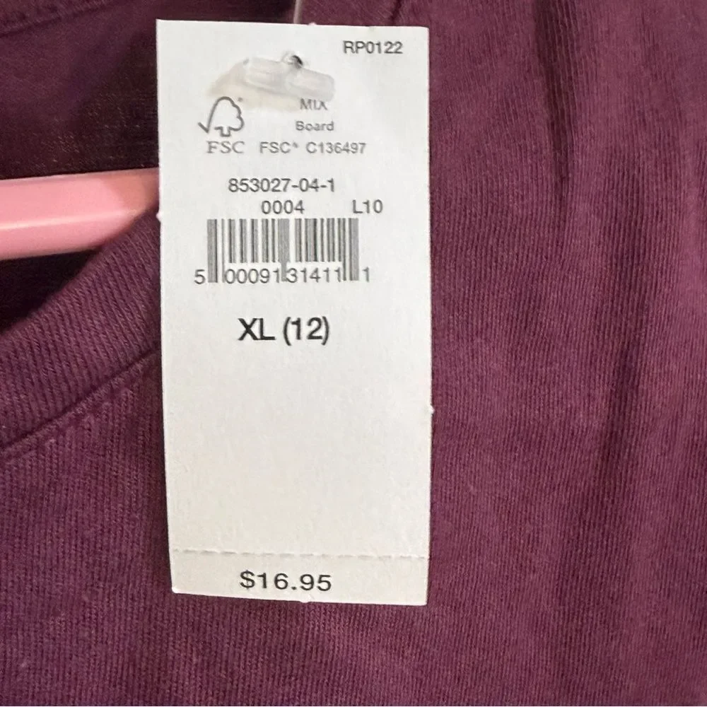 GAP Kids Girls Short Sleeve Rainbow Hearts T-Shirt Size XL (12)